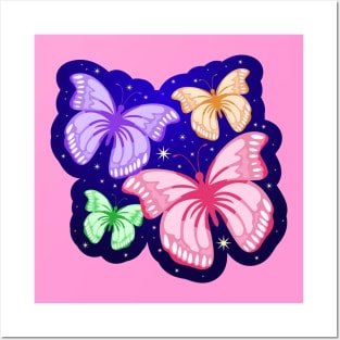 Cute Butterflies Design Posters and Art